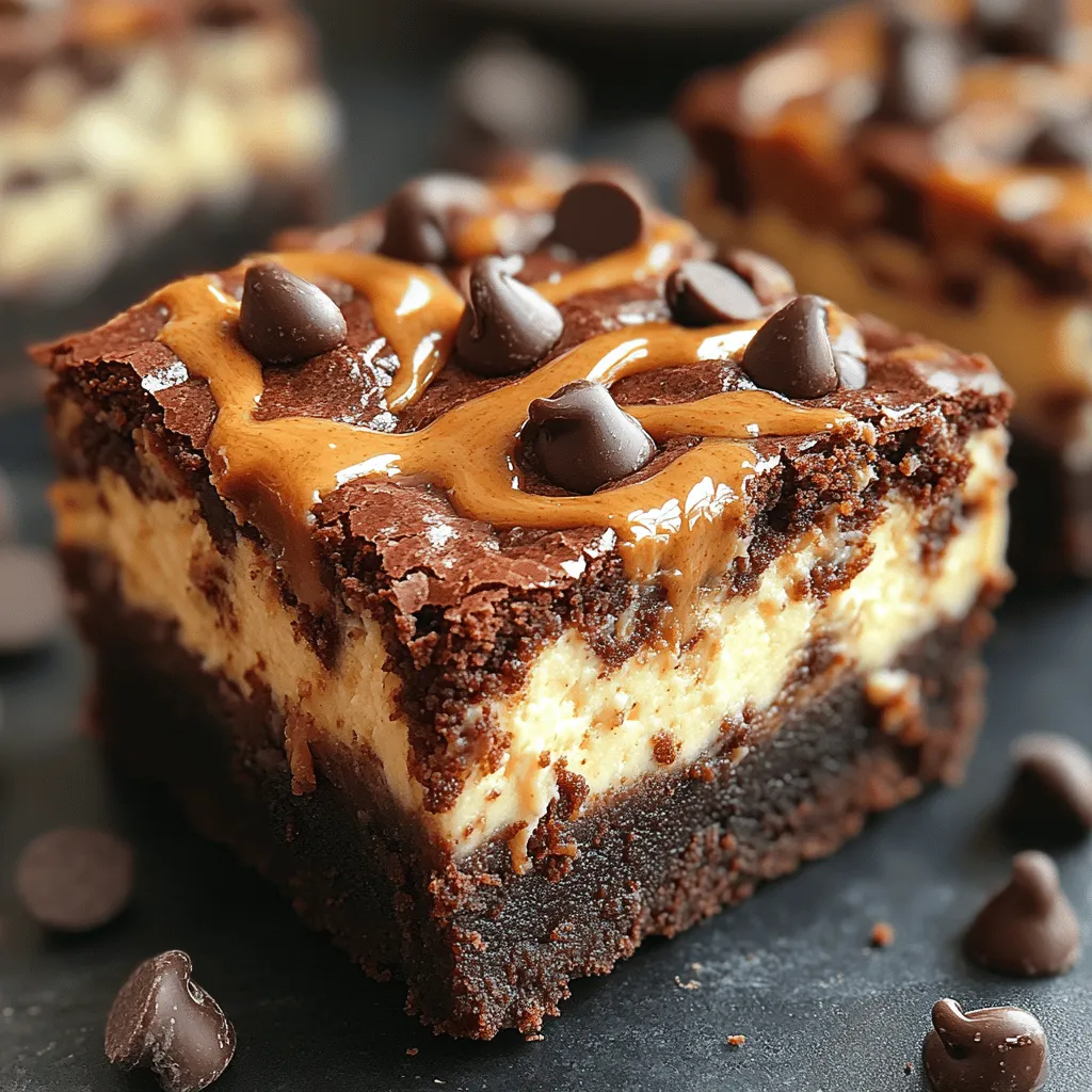 Das Peanut Butter Bliss Cheesecake Brownies Rezept vereint zwei der beliebtesten Desserts in einem köstlichen Leckerbissen. Diese Brownies sind nicht nur schokoladig und fudgy, sondern auch mit einer cremigen Erdnussbutter-Cheesecake-Schicht verfeinert. Sie sind die perfekte Wahl für jede Gelegenheit, sei es ein besonderer Anlass, eine Feier oder einfach nur zum Genießen an einem gemütlichen Abend zu Hause.