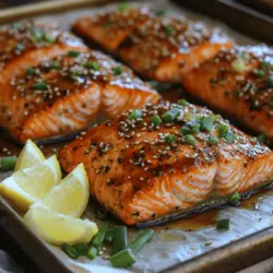 Das Teriyaki-Glasierte Lachsfilet ist ein köstliches und gesundes Gericht, das sich perfekt für ein schnelles Abendessen oder eine besondere Gelegenheit eignet. Diese japanische Zubereitungsart hat sich in der westlichen Küche einen sicheren Platz erobert, und das aus gutem Grund. Die Kombination aus zartem, saftigem Lachs und einer süßlich-salzigen Marinade sorgt für ein außergewöhnliches Geschmackserlebnis, das die Sinne anspricht. Ob für ein Familienessen, ein romantisches Dinner oder einfach nur, um sich selbst zu verwöhnen – dieses Gericht wird sicherlich beeindrucken.