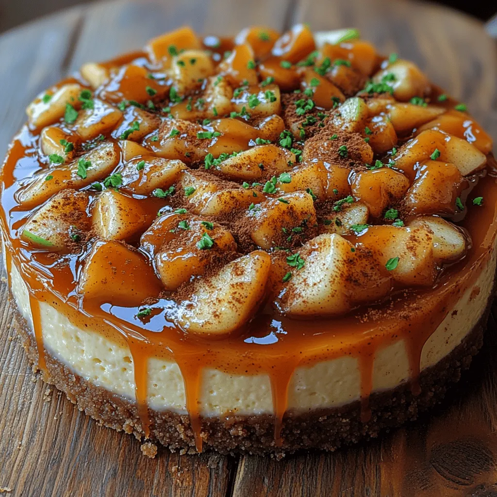 Der Karamell-Apfel-Cheesecake ist eine verführerische Nachspeise, die die cremige Textur eines klassischen Cheesecakes mit der fruchtigen Frische von Äpfeln und der süßen, samtigen Konsistenz einer selbstgemachten Karamellsauce kombiniert. Diese harmonische Mischung aus Aromen und Texturen macht den Karamell-Apfel-Cheesecake zu einem absoluten Highlight auf jedem Dessertteller. Egal, ob Sie ihn zu einem festlichen Dinner, einem Geburtstag oder einfach nur für einen gemütlichen Nachmittag mit Freunden und Familie zubereiten möchten, dieser Kuchen wird mit Sicherheit alle begeistern.