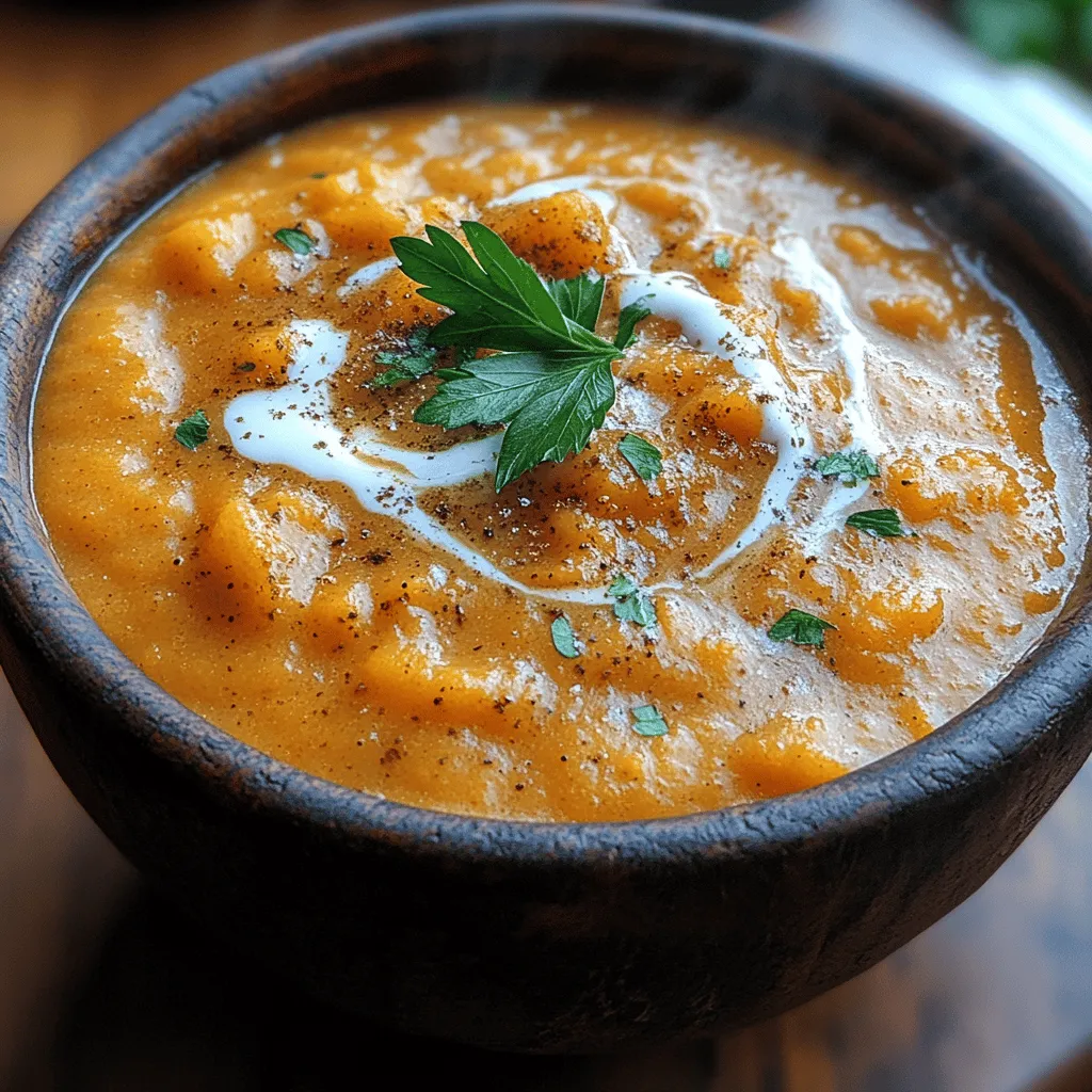 Die Butternut Kürbissuppe ist ein zeitloses Rezept, das nicht nur köstlich, sondern auch gesund ist. Diese seidige Suppe vereint die süße Note des Butternut-Kürbisses mit aromatischen Gewürzen und einer cremigen Konsistenz, die jedes Herz erwärmt. Sie ist nicht nur ein perfektes Gericht für kalte Wintertage, sondern auch eine wunderbare Möglichkeit, die Aromen des Herbstes zu genießen. Butternut-Kürbis ist reich an Vitaminen und Antioxidantien, was diese Suppe nicht nur schmackhaft, sondern auch nahrhaft macht.