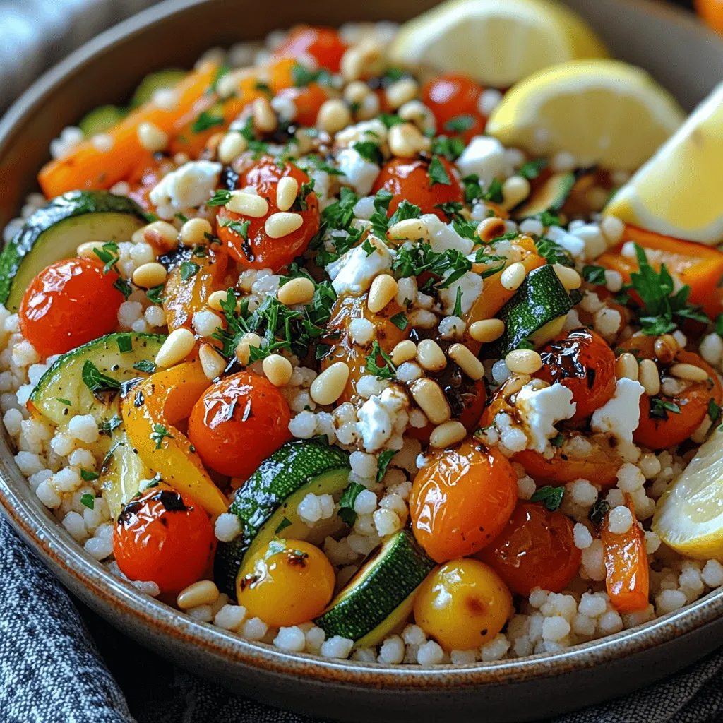 Die Bunte Geröstete Gemüse-Couscous-Schale ist ein lebendiges und schmackhaftes Gericht, das in der heutigen gesunden Küche immer mehr an Beliebtheit gewinnt. Diese Schalen sind nicht nur ein Fest für das Auge, sondern auch für den Gaumen. Mit einer Vielzahl von frischen, bunten Gemüsesorten und dem leichten, fluffigen Couscous bieten sie eine perfekte Kombination aus Geschmack und Nährstoffen. In einer Welt, in der gesundes Essen oft mit langweiligen und eintönigen Gerichten assoziiert wird, beweisen diese Couscous-Schalen das Gegenteil: Gesunde Mahlzeiten können nicht nur nahrhaft, sondern auch aufregend und köstlich sein.
