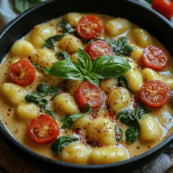 Cremige Tuscan Gnocchi ist nicht nur ein Gaumenschmaus, sondern auch ein ideales Gericht für alle, die wenig Zeit in der Küche verbringen möchten, ohne auf Geschmack verzichten zu müssen. Die Kombination aus zarten Gnocchi, frischem Gemüse und einer cremigen Sauce macht es zu einer beliebten Wahl, die sowohl bei Familien als auch bei Freunden gut ankommt. Mit nur einem einzigen Kochgeschirr zubereitet, spart dieses Rezept nicht nur Zeit bei der Zubereitung, sondern auch bei der Reinigung. Es ist eine einfache und schmackhafte Lösung für ein Abendessen unter der Woche oder ein besonderes Wochenende.