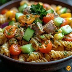 Der Thunfisch-Nudelsalat ist ein zeitloses Gericht, das sich hervorragend für warme Tage oder als schnelles Mittagessen eignet. Dieses erfrischende und nahrhafte Gericht vereint die herzhaften Aromen von Thunfisch mit der Konsistenz und dem Geschmack von Rotini-Nudeln und frischem Gemüse. In der modernen Küche sind einfache und gesunde Rezepte besonders gefragt, da sie nicht nur den Zeitaufwand minimieren, sondern auch dafür sorgen, dass wir uns ausgewogen und gesund ernähren. Ein Thunfisch-Nudelsalat ist perfekt für alle, die eine schnelle, aber dennoch schmackhafte Mahlzeit zubereiten möchten, die sowohl nahrhaft als auch köstlich ist.