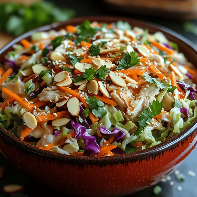 Um einen wirklich schmackhaften knusprigen asiatischen Hühnchen-Kohl-Salat zuzubereiten, benötigen Sie eine Vielzahl an frischen Zutaten. Hier sind die Hauptbestandteile, die diesen Salat zu einem kulinarischen Highlight machen: