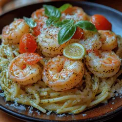 Um ein gelungenes Pastagericht zuzubereiten, sind frische und qualitativ hochwertige Zutaten unerlässlich. Lassen Sie uns die Hauptzutaten dieser Pesto-Garnelen-Pasta-Delight genauer unter die Lupe nehmen: