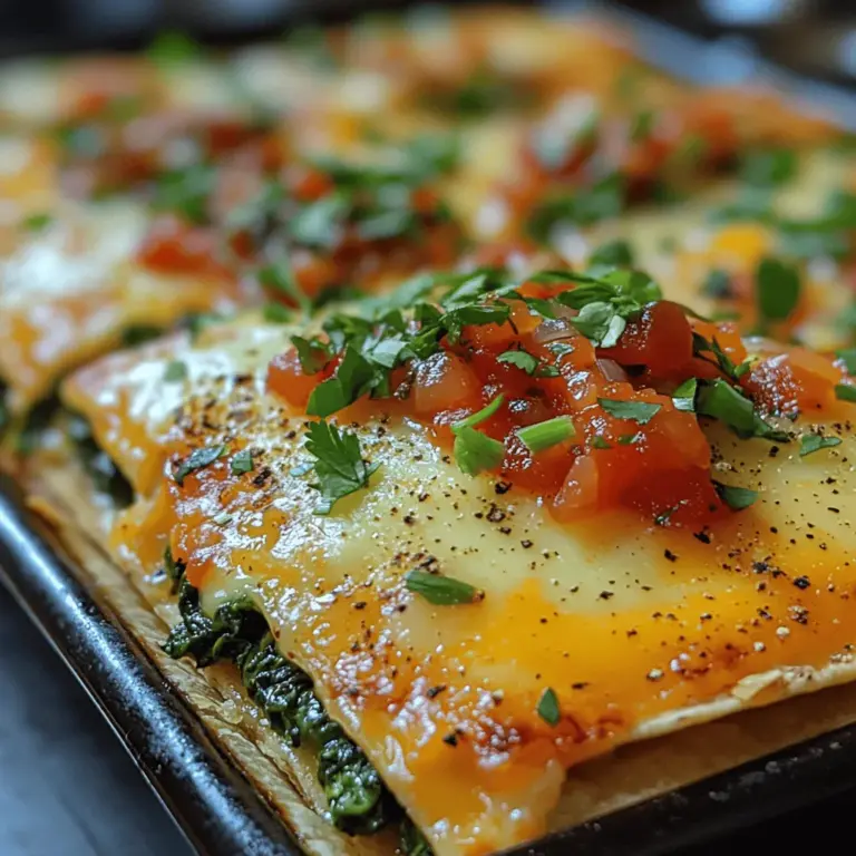 Käse-Spinat & Salsa Tortilla-Quiche Auflauf ist ein köstliches und vielseitiges Gericht, das sich perfekt für jeden Anlass eignet. Ob es sich um ein herzhaftes Familienessen, einen entspannten Brunch mit Freunden oder einfach eine schnelle und nahrhafte Mahlzeit unter der Woche handelt – dieser Auflauf wird sicher allen schmecken. Die Kombination aus weichen Tortillas, frisch gebratenem Gemüse, cremigen Eiern und schmelzendem Käse sorgt für ein unvergleichliches Geschmackserlebnis.