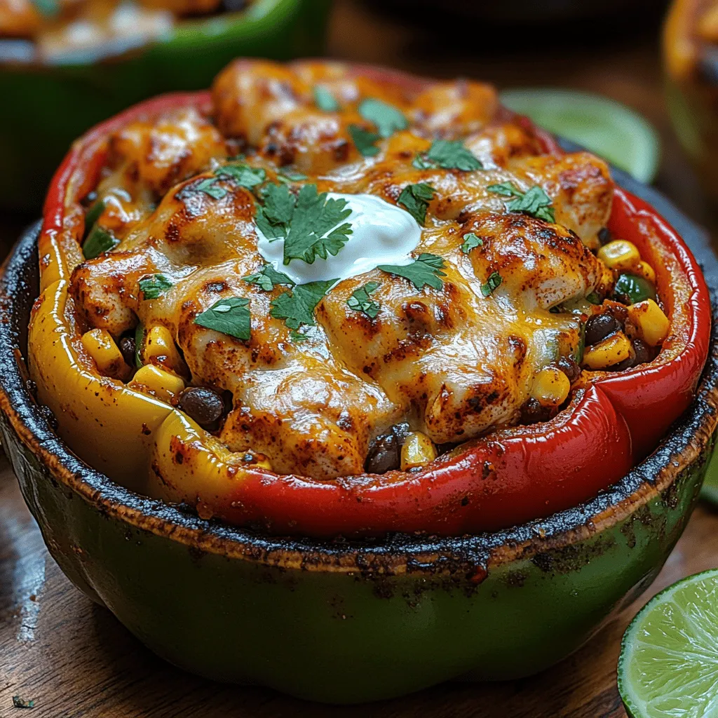 Die Kombination aus würzigen Aromen und frischen Zutaten macht die würzige Hähnchen-Fajita-Gefüllte Paprika zu einem unwiderstehlichen Gericht für jede Gelegenheit. Ob für ein gemütliches Familienessen, eine feierliche Zusammenkunft mit Freunden oder als schnelles Abendessen unter der Woche – diese gefüllten Paprika sind nicht nur ein Genuss für den Gaumen, sondern auch ein Augenschmaus, der jeden Esstisch bereichert.