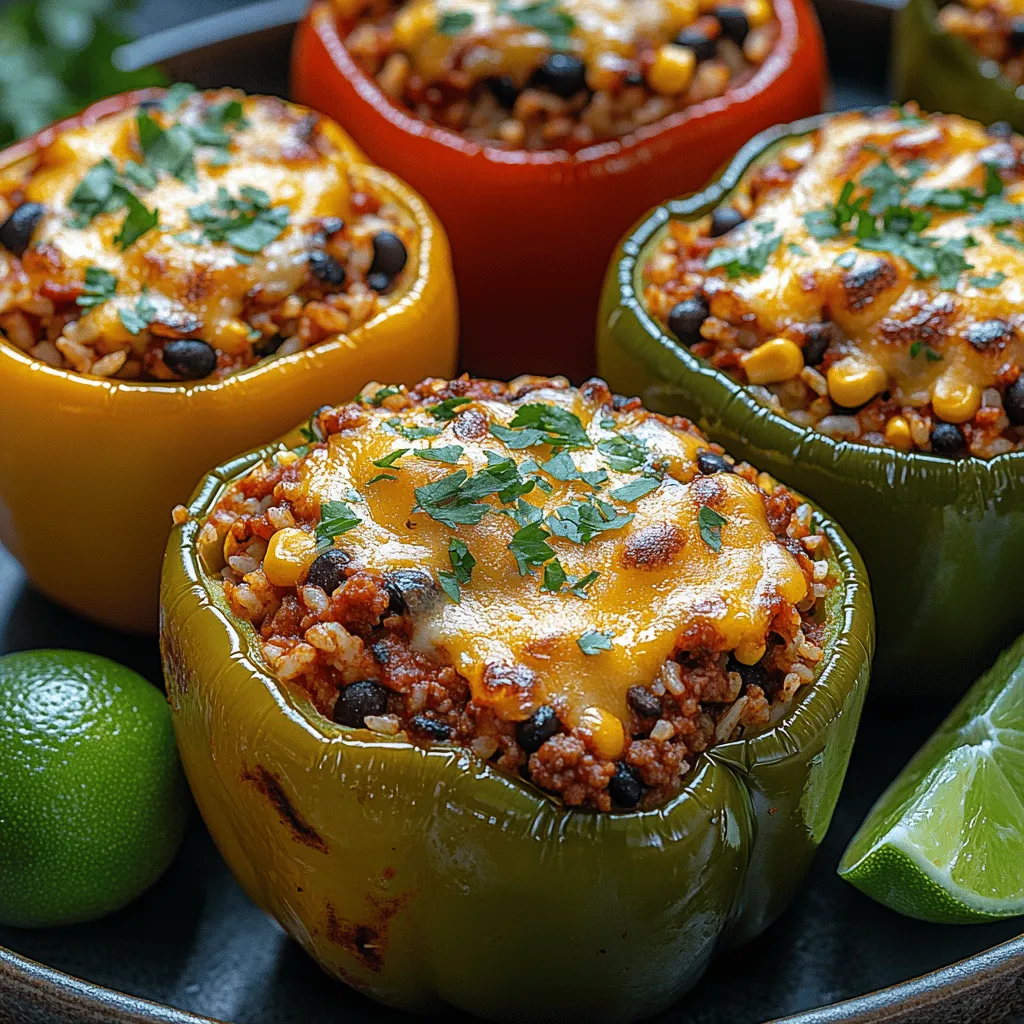 Um die Zesty Taco-Gefüllte Paprika zuzubereiten, benötigen Sie eine Auswahl an frischen und nahrhaften Zutaten. Hier ist eine detaillierte Übersicht über die Hauptbestandteile dieses schmackhaften Gerichts: