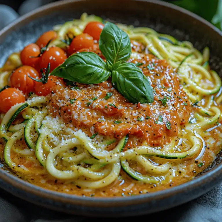 Die Zucchini-Nudel-Schüssel mit gerösteter Rotpaprika ist nicht nur ein Genuss für die Augen, sondern auch eine gesunde und köstliche Option für alle, die eine ausgewogene Ernährung schätzen. Diese schmackhafte Kombination aus frischen Zutaten bietet eine Vielzahl an Nährstoffen und ist einfach zuzubereiten. In diesem Artikel erfahren Sie, wie Sie diese köstliche Zoodle-Schüssel zubereiten können, um Ihren Gaumen zu erfreuen und gleichzeitig Ihrer Gesundheit etwas Gutes zu tun.