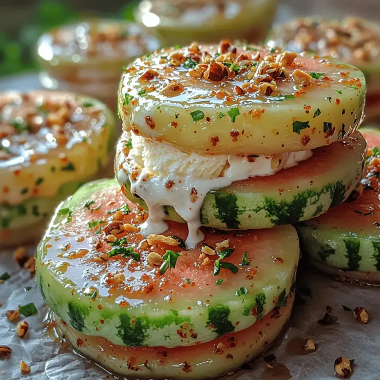 Die Hauptzutat für dieses Rezept ist natürlich die Wassermelone. Wähle eine große, saftige, kernlose Wassermelone, da sie nicht nur einfacher zu verarbeiten ist, sondern auch weniger Zeit in Anspruch nimmt, um sie vorzubereiten. Achte darauf, dass die Wassermelone reif und süß ist; eine gute Möglichkeit, dies zu überprüfen, ist, auf die Schale zu klopfen – ein hohler Klang deutet auf eine reife Frucht hin.