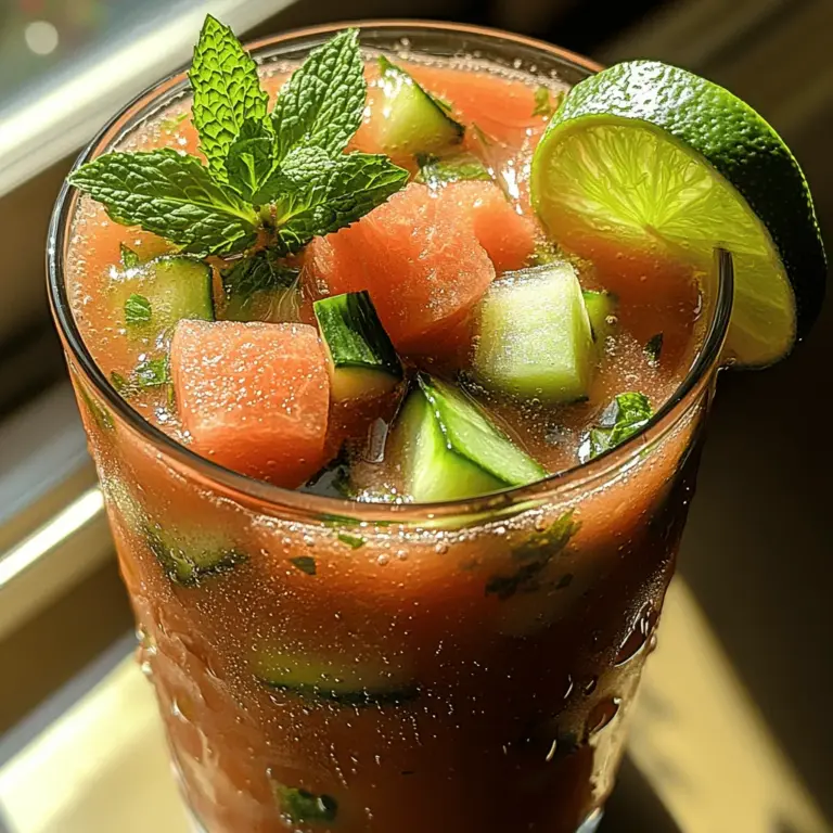 Der Sommer ist die Zeit für erfrischende Getränke, die uns helfen, mit der Hitze umzugehen und gleichzeitig unseren Durst zu stillen. Ein besonders beliebter und köstlicher Drink, der in dieser Jahreszeit nicht fehlen darf, ist der Wassermelonen-Gurken-Cooler. Dieses erfrischende Getränk kombiniert die süßen und saftigen Aromen von Wassermelone mit der knackigen Frische von Gurke und einem Hauch von Minze, um einen perfekten Sommergenuss zu kreieren.