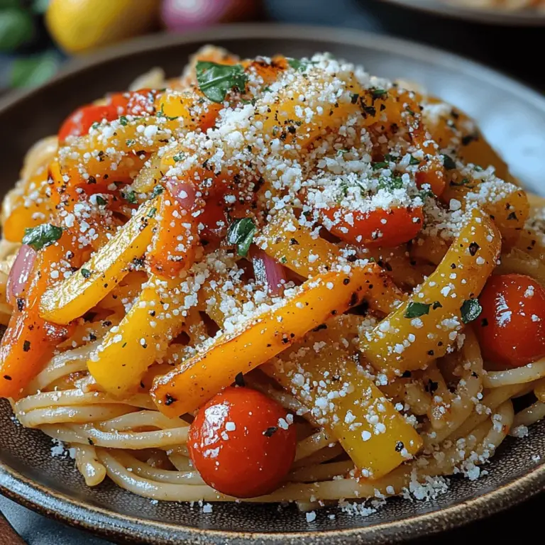 In der heutigen schnelllebigen Welt ist es wichtig, leckere und nahrhafte Gerichte zu finden, die einfach zuzubereiten sind. Das Rezept für Charred Pepper Pasta Toss ist genau das – eine köstliche Kombination aus gegrillten Paprika, frischen Tomaten und aromatischen Kräutern, die in einer schlichten Pasta vereint werden. Dieses Gericht ist nicht nur ein Fest für die Sinne, sondern auch eine perfekte Option für ein schnelles Abendessen unter der Woche oder für einen geselligen Abend mit Freunden.