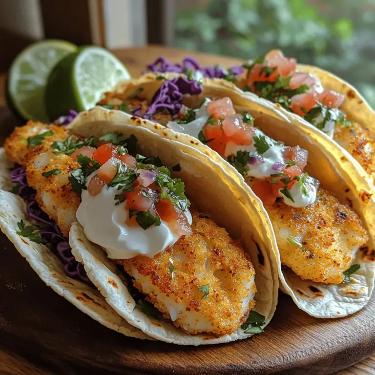 Um diese schmackhaften Fisch-Tacos zuzubereiten, benötigen Sie die folgenden Zutaten: