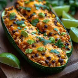 In der Welt der kulinarischen Köstlichkeiten gibt es kaum etwas Befriedigenderes, als eine gesunde und schmackhafte Mahlzeit zuzubereiten. Gefüllte Zucchini mit Southwest-Hühnchen ist nicht nur ein Genuss für die Geschmacksnerven, sondern auch eine ausgezeichnete Möglichkeit, frisches Gemüse in Ihre Ernährung einzubauen. Dieses Gericht bringt nicht nur Farbe auf den Teller, sondern auch eine ausgewogene Kombination von Aromen und Nährstoffen, die Ihre Familie und Freunde begeistern wird.