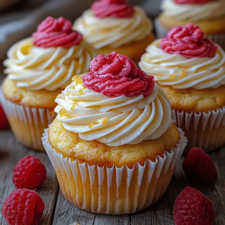 Um diese wunderbaren Zitronen-Himbeer-Wirbel-Cupcakes zuzubereiten, benötigen Sie einige grundlegende Zutaten, die leicht erhältlich sind. Hier ist eine detaillierte Übersicht der Zutaten, die Sie benötigen.