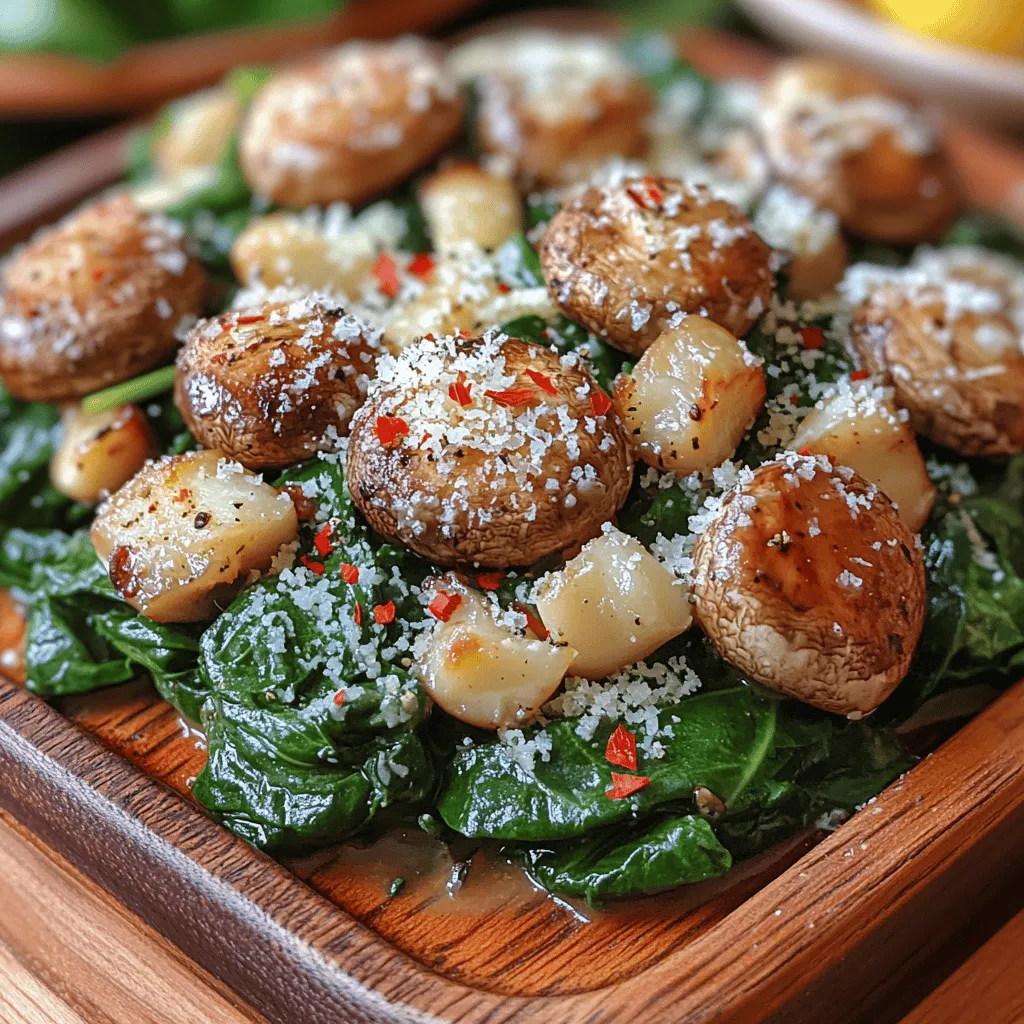 Die Herzhafte Spinat- und Pilzpfanne ist ein wahres Highlight in der Welt der schnellen und gesunden Küche. Dieses köstliche Gericht ist nicht nur für Vegetarier ein Genuss, sondern auch für alle, die frisches Gemüse und aromatische Aromen lieben. Mit einer Kombination aus frischem Spinat, zarten Pilzen und einem spritzigen Hauch von Zitrone ist es die perfekte Option für ein schnelles Mittagessen oder ein leichtes Abendessen. Darüber hinaus bietet dieses Rezept eine wunderbare Möglichkeit, die täglichen Gemüseportionen auf schmackhafte Weise zu integrieren.