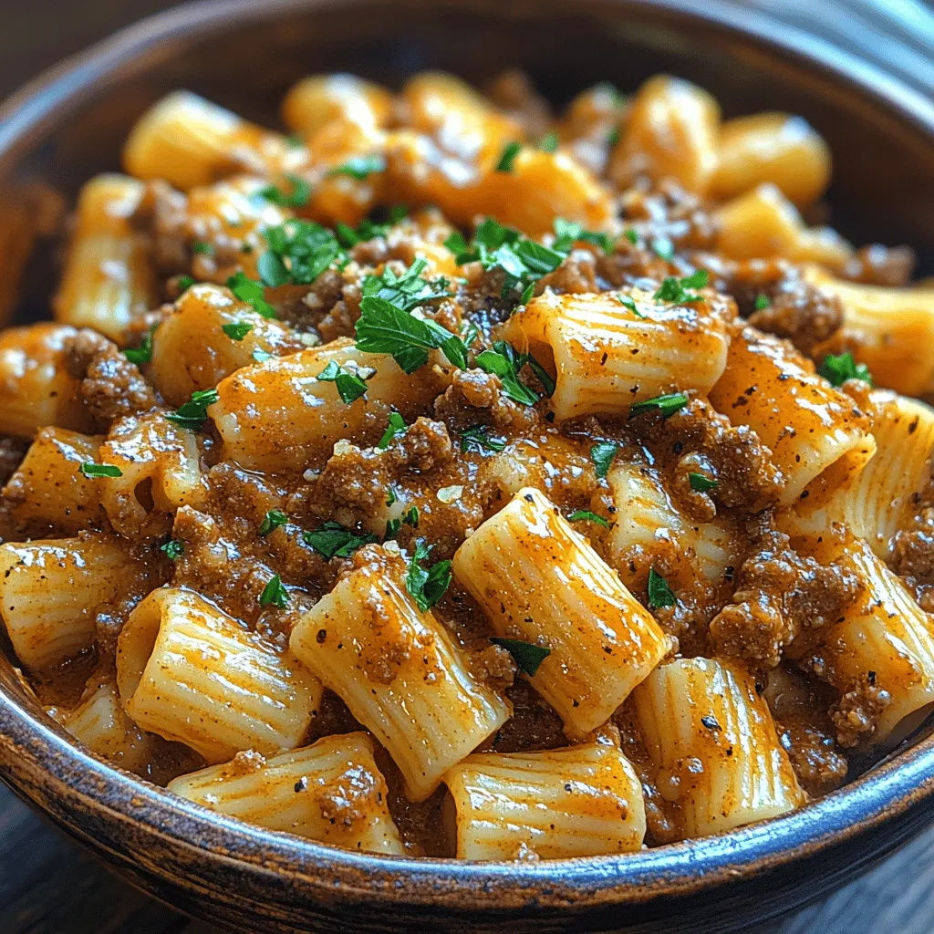 Herzlich willkommen zu einem köstlichen Erlebnis in der Küche! Wenn Sie auf der Suche nach einem schnell zubereiteten, aber dennoch schmackhaften Gericht sind, dann sind Sie hier genau richtig. Dieses Rezept für herzhafte Rindfleisch-Rotini in Knoblauch-Parmesan-Sauce vereint die Aromen von zartem Rindfleisch, frischem Knoblauch und cremigem Parmesan zu einer unwiderstehlichen Pasta-Kombination. Ob für ein schnelles Abendessen unter der Woche oder ein gemütliches Wochenende mit Freunden und Familie – dieses Gericht ist einfach zuzubereiten und wird garantiert jeden Gaumen erfreuen.