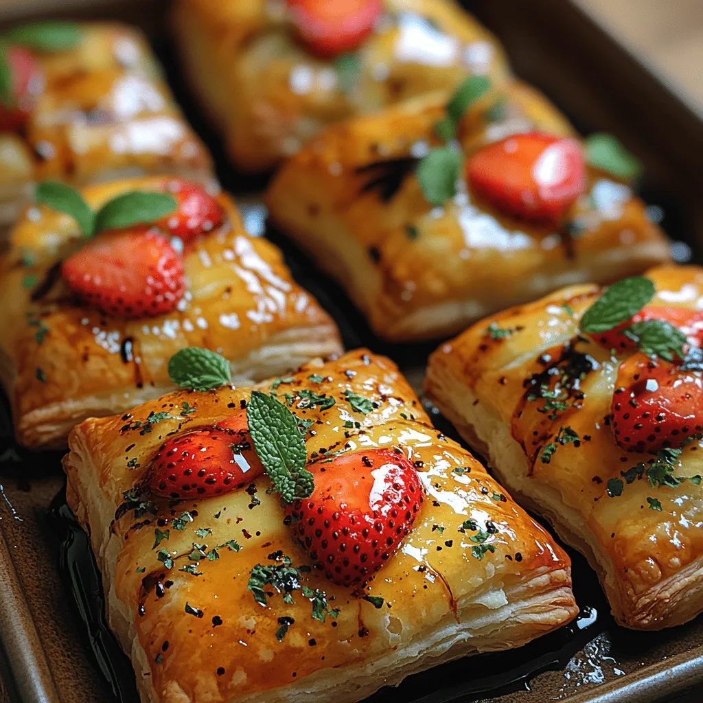 Erdbeer-Brie-Blätterteig-Häppchen sind eine wahre Gaumenfreude, die mit ihrer Kombination aus frisch-süßen Erdbeeren und cremigem Brie-Käse alle Geschmäcker ansprechen. Diese kleinen Leckerbissen sind nicht nur einfach zuzubereiten, sondern auch äußerst vielseitig und ideal für jeden Anlass. Ob bei einer Sommerparty, einem gemütlichen Abend mit Freunden oder als Snack für unerwartete Gäste – diese Häppchen werden garantiert zum Highlight auf jedem Tisch.