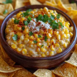 Der cremige mexikanische Street Corn Dip ist eine wahre Gaumenfreude, die nicht nur durch ihren unvergleichlichen Geschmack besticht, sondern auch durch die kulturelle Tiefe, die sie mit sich bringt. Ursprünglich inspiriert von dem beliebten mexikanischen Street Food "Elote", das gegrillten Maiskolben beschreibt, wird dieser Dip zu einem unverzichtbaren Bestandteil jeder Feier oder geselligen Runde. Während das traditionelle Elote oft mit Limettensaft, Koriander, Käse und Gewürzen serviert wird, bringt unser Rezept eine cremige und vielseitige Variante auf den Tisch, die einfach zuzubereiten und perfekt zum Dippen geeignet ist.