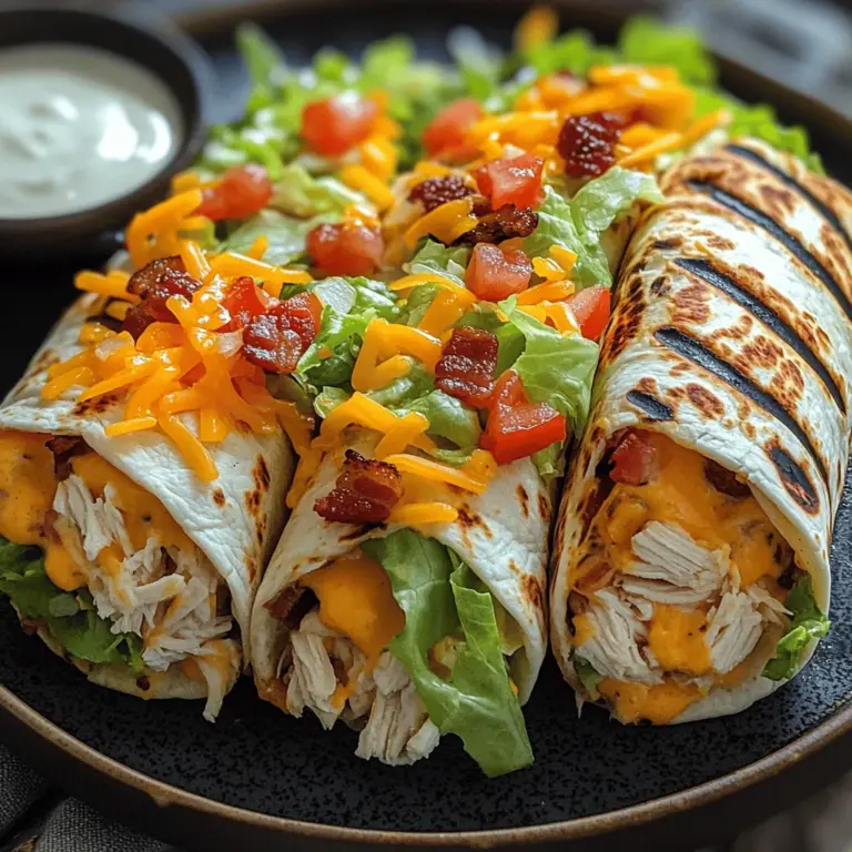 In der Welt der schnellen und köstlichen Rezepte sind Hühnchen-Bacon-Ranch-Wraps ein absoluter Favorit. Diese herzhaften Wraps vereinen zartes Hähnchen, knusprigen Bacon und cremiges Ranch-Dressing in einer handlichen Tortilla. Sie sind nicht nur einfach zuzubereiten, sondern bieten auch eine perfekte Kombination aus Geschmack und Textur, die sowohl Kinder als auch Erwachsene begeistert. Diese Wraps sind ideal für ein schnelles Mittagessen, ein Picknick oder einen gemütlichen Abend mit Freunden.