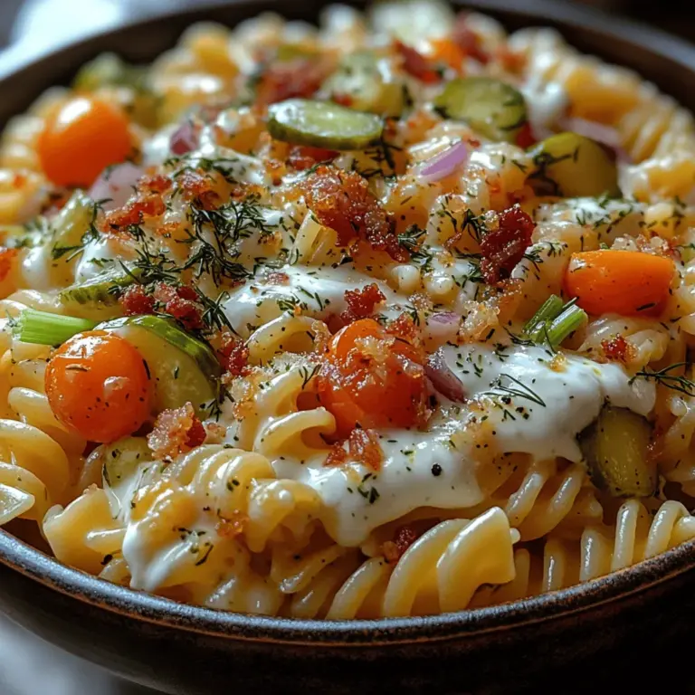 Um einen köstlichen Dill-Gurken-Pasta-Salat zuzubereiten, benötigen Sie einige einfache, aber geschmackvolle Zutaten. Jede Zutat spielt eine entscheidende Rolle, um das gewünschte Geschmackserlebnis zu erreichen. Hier ist eine detaillierte Betrachtung der Hauptbestandteile und ihrer Vorteile: