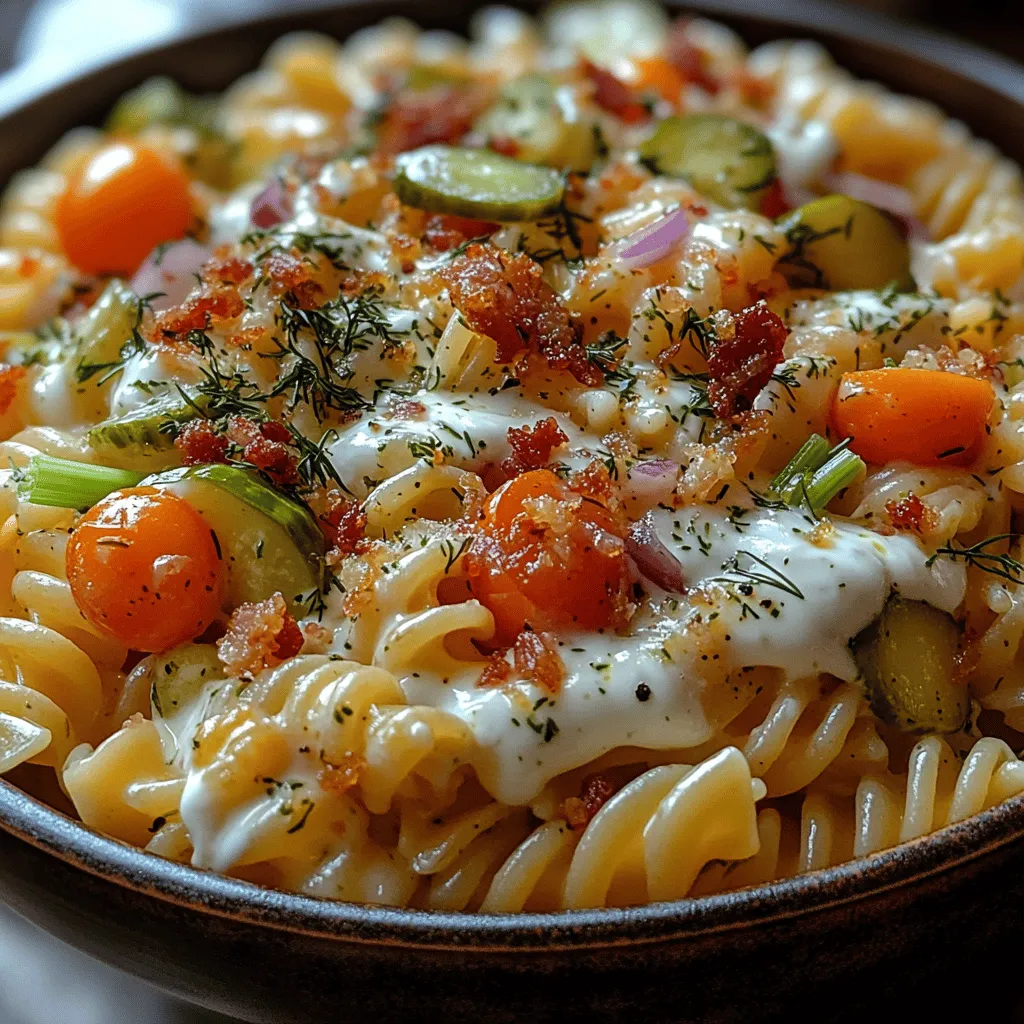 Um einen köstlichen Dill-Gurken-Pasta-Salat zuzubereiten, benötigen Sie einige einfache, aber geschmackvolle Zutaten. Jede Zutat spielt eine entscheidende Rolle, um das gewünschte Geschmackserlebnis zu erreichen. Hier ist eine detaillierte Betrachtung der Hauptbestandteile und ihrer Vorteile: