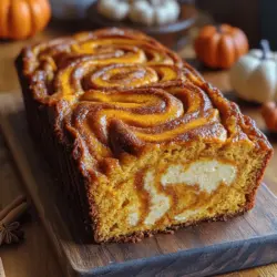 Der Kürbis-Frischkäse-Schichtlaib vereint die besten Aromen des Herbstes in einem einzigen Laib. Das Kürbispüree bringt eine natürliche Süße und Feuchtigkeit, während die Gewürze wie Zimt, Muskatnuss und Ingwer für eine warme, einladende Geschmacksnote sorgen. Die Frischkäsefüllung ergänzt das Ganze perfekt mit ihrer cremigen Textur und einem Hauch von Vanille. Egal, ob Sie ihn zum Frühstück, als Snack oder als Dessert servieren, dieser Laib wird Ihre Familie und Freunde begeistern.