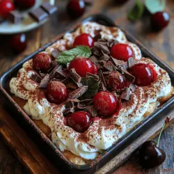Für die Zubereitung des Kirsche Amaretto Tiramisu benötigen Sie folgende Zutaten: