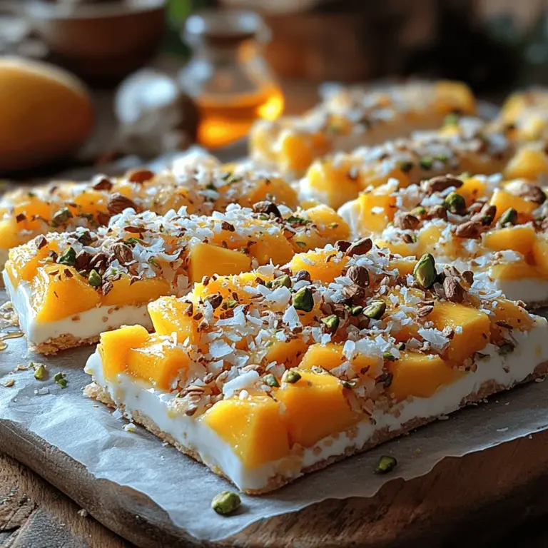 Die Auswahl der richtigen Zutaten ist entscheidend für den Geschmack und die Textur Ihrer gefrorenen Mango-Joghurt-Rinde. Hier sind die wichtigsten Bestandteile und ihre Vorteile: