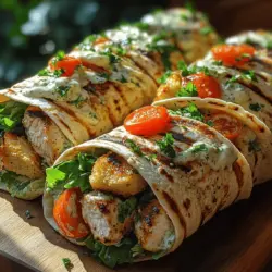 In der kulinarischen Welt erfreuen sich Wraps großer Beliebtheit. Sie sind nicht nur vielseitig, sondern auch einfach zuzubereiten und ideal für jede Gelegenheit. Ob als schnelles Mittagessen für die Arbeit, als gesunder Snack für unterwegs, oder als leichtes Abendessen – Wraps bieten eine köstliche Möglichkeit, verschiedene Zutaten zusammenzubringen. Besonders hervorzuheben ist das Rezept für gegrillte Hähnchen-Caesar-Wraps. Diese Wraps sind nicht nur geschmacklich überzeugend, sondern auch gesund und nahrhaft. Sie kombinieren saftiges, gegrilltes Hähnchen mit frischem Römersalat, süßen Kirschtomaten und einem cremigen Caesar-Dressing – ein wahrer Gaumenschmaus!