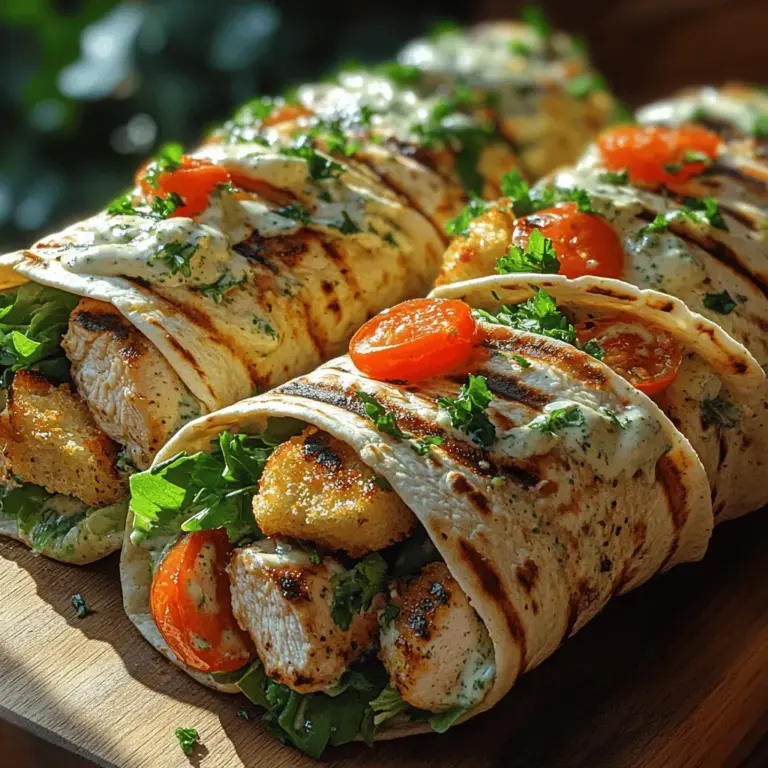 In der kulinarischen Welt erfreuen sich Wraps großer Beliebtheit. Sie sind nicht nur vielseitig, sondern auch einfach zuzubereiten und ideal für jede Gelegenheit. Ob als schnelles Mittagessen für die Arbeit, als gesunder Snack für unterwegs, oder als leichtes Abendessen – Wraps bieten eine köstliche Möglichkeit, verschiedene Zutaten zusammenzubringen. Besonders hervorzuheben ist das Rezept für gegrillte Hähnchen-Caesar-Wraps. Diese Wraps sind nicht nur geschmacklich überzeugend, sondern auch gesund und nahrhaft. Sie kombinieren saftiges, gegrilltes Hähnchen mit frischem Römersalat, süßen Kirschtomaten und einem cremigen Caesar-Dressing – ein wahrer Gaumenschmaus!