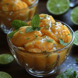 Die Auswahl der richtigen Zutaten ist entscheidend für den Geschmack des Sorbets. Hier sind die Hauptbestandteile, die Sie benötigen: