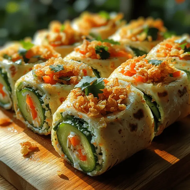 Gurken-Wasabi-Crunch-Wraps sind nicht nur geschmacklich ein Hit, sie sind auch nährstoffreich. Die Hauptzutaten, darunter Gurken, Karotten und Paprika, sind vollgepackt mit Vitaminen, Mineralstoffen und Ballaststoffen. Diese Nährstoffe sind entscheidend für eine ausgewogene Ernährung und unterstützen das allgemeine Wohlbefinden. Gurken sind kalorienarm und hydratisierend, während Karotten reich an Beta-Carotin sind, das gut für die Augen ist. Rote Paprika liefern eine hohe Menge an Vitamin C, das das Immunsystem stärkt.