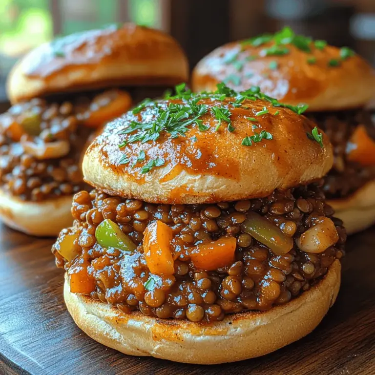 In der heutigen schnelllebigen Welt ist es wichtiger denn je, köstliche und nahrhafte Rezepte zur Hand zu haben, die sich leicht zubereiten lassen. Die Rauchigen Linsen Sloppy Joes sind nicht nur ein Genuss für den Gaumen, sondern auch eine großartige Möglichkeit, gesunde Zutaten in Ihre Ernährung zu integrieren. Dieses Rezept bietet eine kreative, pflanzliche Variante des klassischen Sloppy Joes und ist perfekt für ein gemütliches Abendessen mit der Familie oder für ein geselliges Beisammensein mit Freunden. Der Duft von geröstetem Knoblauch, frischem Gemüse und rauchigem Paprika wird Ihre Küche erfüllen und alle zum Essen einladen.
