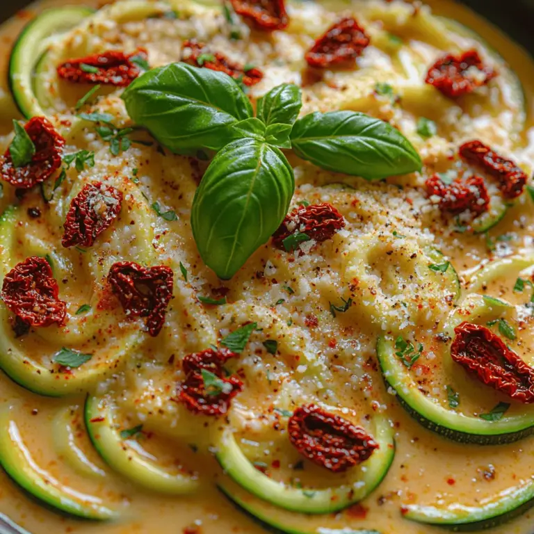 Die italienische Küche ist für ihre Vielfalt und Kreativität bekannt, und eines der beliebtesten Gerichte, das sich in den letzten Jahren immer größerer Beliebtheit erfreut, sind Zucchini-Nudeln. Diese köstlichen, spiralförmigen Gemüsenudeln bieten eine gesunde und schmackhafte Alternative zu herkömmlichen Pasta und sind besonders bei gesundheitsbewussten Essern und Veganer:innen im Trend. Cremige Zucchini-Nudeln mit getrockneten Tomaten sind nicht nur wunderbar aromatisch, sondern auch einfach und schnell zuzubereiten. Sie sind die perfekte Wahl für ein schnelles Abendessen unter der Woche oder als leichtes Gericht für besondere Anlässe.