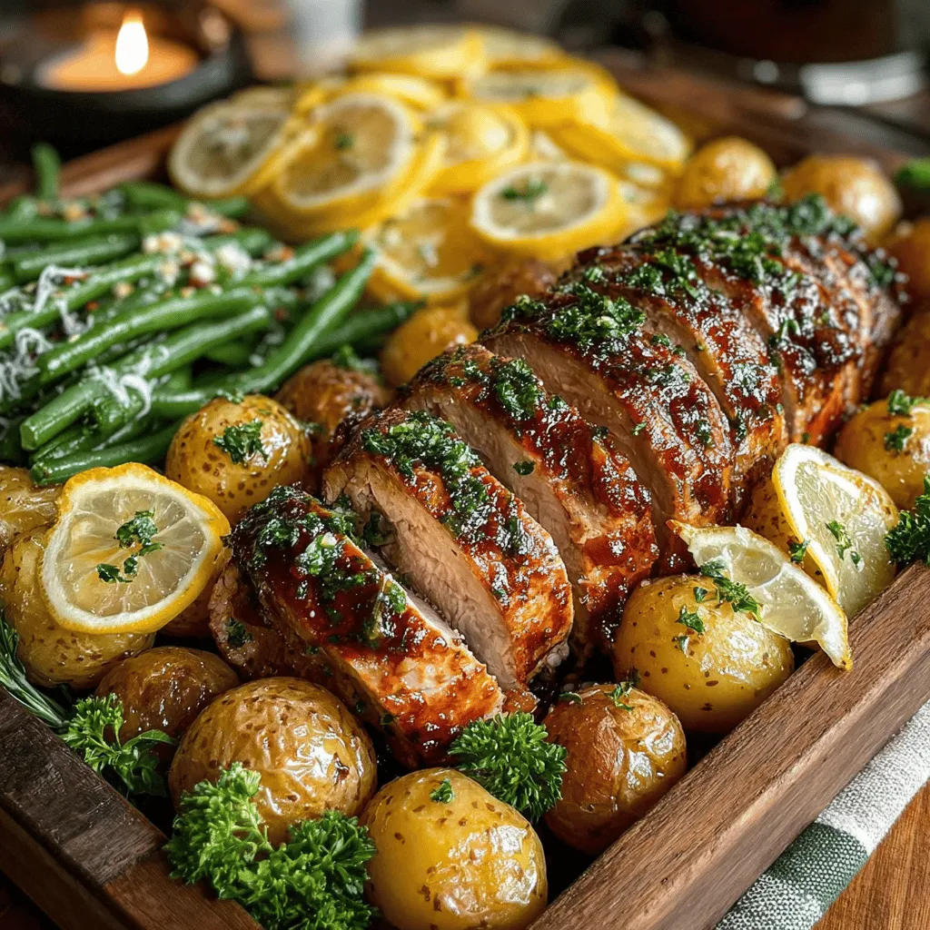 Das Zesty Lemon Garlic Putenfilet ist ein wahres Fest für den Gaumen und erfreut sich großer Beliebtheit in der modernen Küche. Dieses Gericht vereint die frischen Aromen von Zitrone und Knoblauch mit zartem Putenfilet und buntem Gemüse, was nicht nur eine Geschmacksexplosion erzeugt, sondern auch eine gesunde Mahlzeit verspricht. Die Kombination aus saftigen Putenfilets und gerösteten kleinen Kartoffeln sowie grünen Bohnen macht dieses Rezept zu einem perfekten Hauptgericht, das sowohl bei Familienessen als auch bei festlichen Anlässen hervorragend zur Geltung kommt.