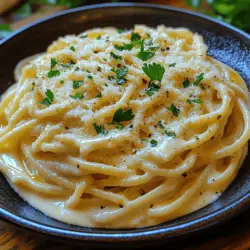 Samtige geröstete Knoblauch-Alfredo ist nicht nur ein Gericht, sondern eine kulinarische Umarmung auf einem Teller. Die Kombination aus cremiger Sauce, die mit dem reichen Aroma von geröstetem Knoblauch angereichert ist, und al dente Fettuccine-Pasta macht dieses Rezept zu einem Favoriten unter Pasta-Liebhabern. Die Zubereitung ist einfach und schnell, wodurch es sich perfekt für ein entspanntes Abendessen zu Hause oder für besondere Anlässe eignet.