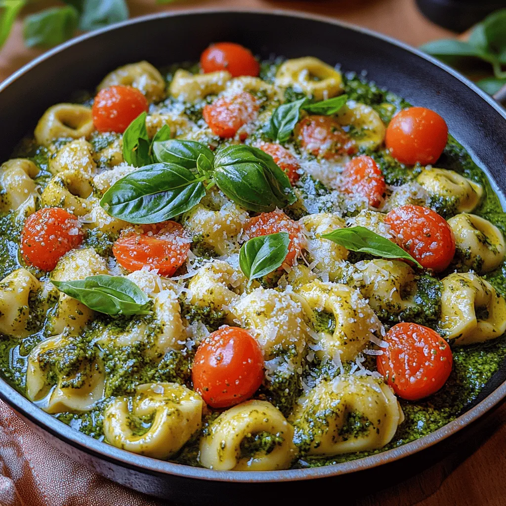 Die cremige Pesto-Tortellini-Pfanne ist ein wahrer Genuss für Liebhaber der italienischen Küche. Dieses Rezept vereint die Aromen von frischem Basilikum, knackigen Kirschtomaten und zartem Spinat mit den unwiderstehlichen Käse-Tortellini zu einem Gericht, das sowohl nahrhaft als auch schmackhaft ist. Die Ursprünge dieser köstlichen Kombination reichen bis in die italienischen Regionen Ligurien und Emilia-Romagna zurück, wo die Tradition der gefüllten Teigwaren und des Pestos ihren Ursprung hat. Tortellini, oft mit Käse oder Fleisch gefüllt, sind nicht nur ein beliebtes Gericht, sondern auch ein Symbol der italienischen Esskultur.