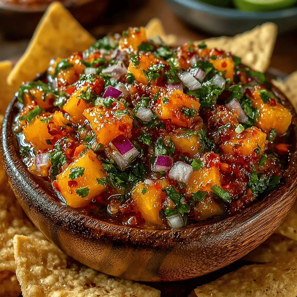 Süße Pfirsichsalsa ist ein lebhaftes und erfrischendes Gericht, das die Aromen des Sommers perfekt einfängt. Mit saftigen, reifen Pfirsichen, knackigem Gemüse und einem spritzigen Limettensaft ist diese Salsa nicht nur ein Genuss für die Sinne, sondern auch eine vielseitige Beilage, die zu zahlreichen Gerichten passt. Sie eignet sich hervorragend als Dip für Tortilla-Chips, kann aber auch als köstliches Topping für gegrilltes Hähnchen oder Fisch verwendet werden. In diesem Artikel zeigen wir Ihnen, wie einfach es ist, diese köstliche Salsa zuzubereiten, und teilen wertvolle Tipps zur Auswahl der besten Zutaten.