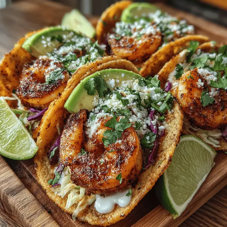 Wenn du nach einem schnellen, köstlichen und gleichzeitig gesunden Gericht suchst, dann sind die würzigen Cajun Garnelen-Tacos genau das Richtige für dich! Diese Tacos kombinieren die pikanten Aromen der Cajun-Küche mit frischen Zutaten und bieten ein unverwechselbares Geschmackserlebnis, das sowohl für ein entspanntes Abendessen unter der Woche als auch für ein festliches Essen mit Freunden geeignet ist. Die Kombination aus saftigen Garnelen, knackigem Rotkohl und cremigem Sauerrahm ist einfach unwiderstehlich und garantiert, dass jeder Bissen ein Genuss ist.