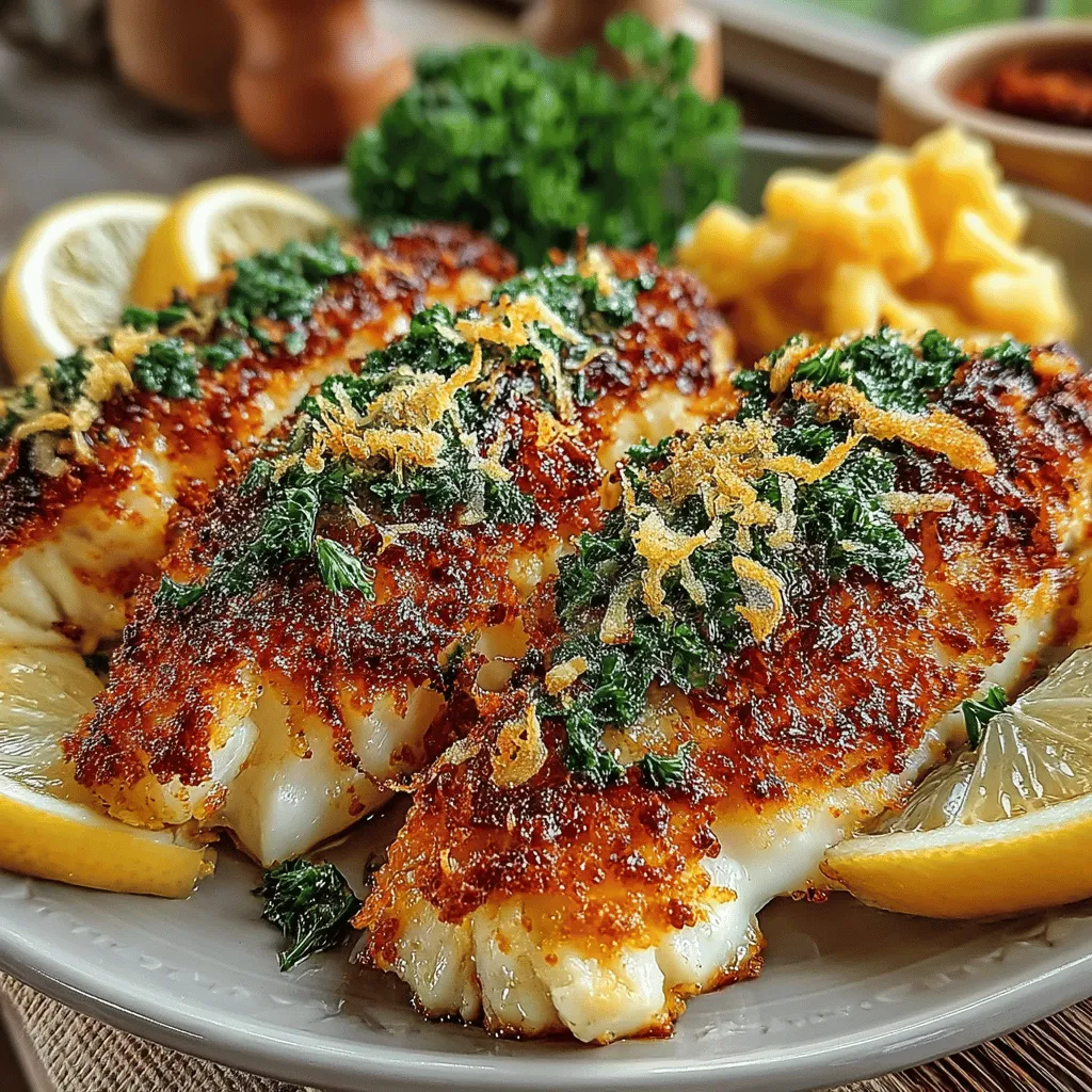 In der modernen Küche spielt das Kochen eine zentrale Rolle, nicht nur als notwendige tägliche Routine, sondern auch als kreative Ausdrucksform. Rezepte sind der Schlüssel zu kulinarischen Abenteuern, die uns ermöglichen, neue Geschmäcker zu entdecken und gesunde Mahlzeiten zuzubereiten. Unter den zahlreichen Optionen sticht unser Rezept für würzige gebackene Parmesan-panierten Tilapia hervor. Dieses Gericht kombiniert gesunde Zutaten mit einem köstlichen Geschmack, der sowohl Fischliebhaber als auch skeptische Esser überzeugen wird.