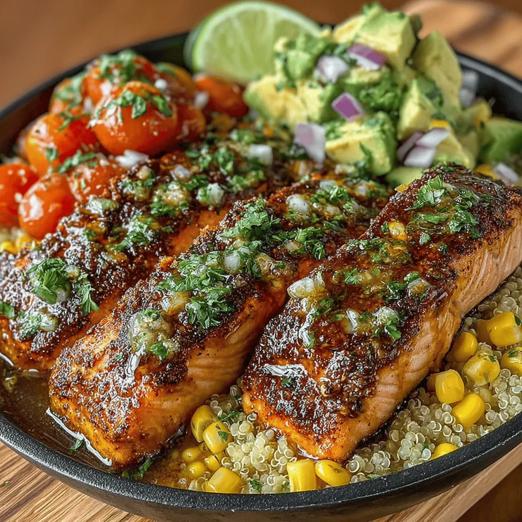 Die würzigen Cajun-Lachs-Schalen sind nicht nur ein Fest für den Gaumen, sondern auch eine wahre Augenweide auf dem Teller. Inspiriert von den Aromen der Südstaatenküche der USA, kombinieren diese Schalen saftigen Lachs mit frischem Gemüse und proteinreicher Quinoa. Die Cajun-Gewürzmischung verleiht dem Gericht eine angenehme Schärfe und Tiefe, die perfekt mit der Cremigkeit der Avocado harmoniert. Egal, ob Sie ein schnelles Abendessen oder eine gesunde Meal-Prep-Option suchen, dieses Rezept hat alles, was Sie brauchen.