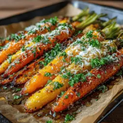 In der heutigen Zeit legen immer mehr Menschen Wert auf gesunde Ernährung, und die Goldenen Parmesan-Rohkost-Möhrenröllchen sind ein perfektes Beispiel dafür, wie schmackhaft gesunde Snacks sein können. Dieses Rezept vereint die knackige Frische von Karotten mit der herzhaften Würze von Parmesan und wird im Ofen perfekt geröstet. Ein einfaches, aber raffiniertes Gericht, das nicht nur als Snack, sondern auch als Beilage zu verschiedenen Hauptgerichten serviert werden kann.