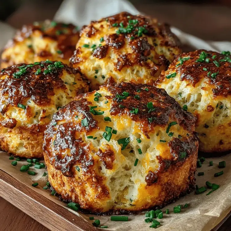 Die Cheddar & Chive Chicken Biscuit Bombs sind eine herzliche und schmackhafte Wahl für jeden Anlass, sei es als Snack für eine Feier oder als einfaches Abendessen unter der Woche. Diese kleinen, gefüllten Brötchen sind nicht nur unglaublich schmackhaft, sondern auch einfach zuzubereiten, was sie zu einem Favoriten in vielen Haushalten gemacht hat. Die Kombination aus zartem, gewürztem Hähnchen, geschmolzenem Cheddar-Käse und aromatischem Schnittlauch umhüllt von fluffigem Brötchenteig ist einfach unwiderstehlich.