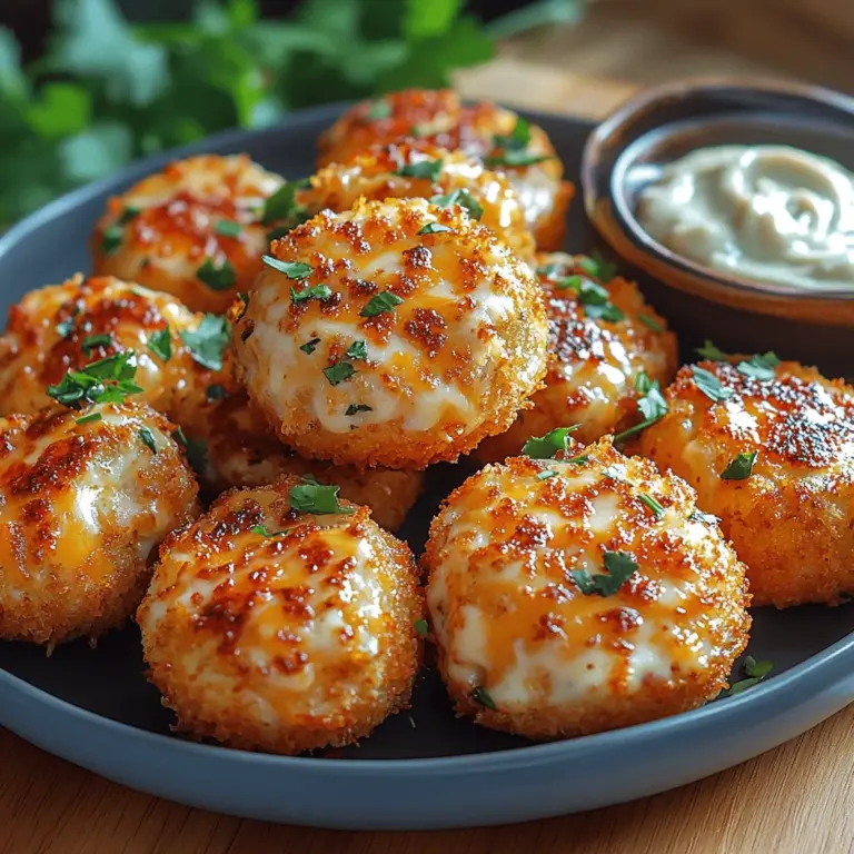 Wenn Sie auf der Suche nach einem köstlichen Snack sind, der sowohl herzhaft als auch nahrhaft ist, dann sind die knusprigen Jalapeño-Cheddar-Bällchen genau das Richtige für Sie. Diese kleinen Bällchen vereinen die feurige Schärfe von frischen Jalapeños mit dem cremigen Geschmack von Cheddar-Käse und Frischkäse. Ob als Appetizer bei einer Feier, als Snack für den Fernsehabend oder einfach als besondere Leckerei für zwischendurch – diese Bällchen sind vielseitig und kommen bei Jung und Alt gleichermaßen gut an.