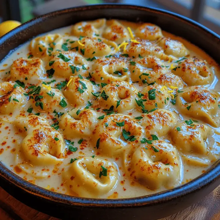 Um diese köstlichen cremigen Knoblauch-Parmesan Tortellini zuzubereiten, benötigen Sie folgende Zutaten:
