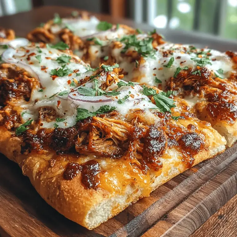 Das BBQ-Hühnchen-Fladenbrot ist nicht nur ein Genuss für den Gaumen, sondern auch ein Rezept, das in der kulinarischen Welt zunehmend an Beliebtheit gewinnt. Die Kombination aus zartem, würzigem Hähnchenfleisch, aromatischer BBQ-Sauce, geschmolzenem Mozzarella und frisch geschnittenen roten Zwiebeln auf einem knusprigen Fladenbrot oder Naan ist einfach unwiderstehlich. Dieses Rezept eignet sich perfekt für ein schnelles Abendessen unter der Woche oder als schmackhafte Vorspeise bei einem geselligen Abend mit Freunden.