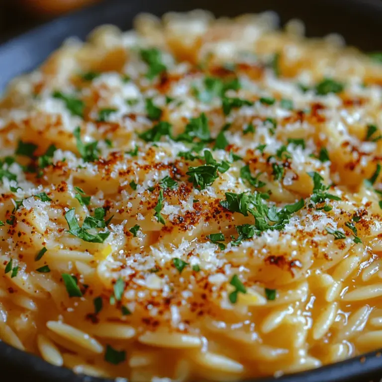 Cremige Zitronen-Knoblauch-Orzo ist ein Gericht, das nicht nur den Gaumen erfreut, sondern auch das Herz erwärmt. Diese köstliche Pasta-Variante hat in den letzten Jahren an Popularität gewonnen und ist nicht nur in italienischen Restaurants ein Hit, sondern auch in den Küchen von Hobbyköchen. Die Kombination aus zarter Orzo-Pasta, frischem Zitronensaft und aromatischem Knoblauch schafft ein Gericht, das sowohl einfach zuzubereiten ist als auch für besondere Anlässe geeignet ist. Egal, ob Sie ein schnelles Abendessen für die Familie planen oder ein schickes Gericht für Gäste zubereiten möchten, dieses Rezept bietet alles, was Sie brauchen.