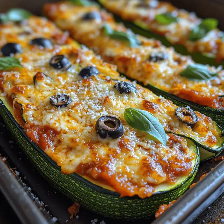 Willkommen zu einem köstlichen und gesunden Rezept, das nicht nur Ihren Gaumen erfreuen, sondern auch Ihre kohlenhydratarmen Essgewohnheiten unterstützen wird. Die Zesty Low-Carb Zucchini Pizza Boats sind eine innovative und schmackhafte Art, Pizza zu genießen, ohne dabei die Kohlenhydrate zu überladen. Diese gefüllten Zucchini bieten nicht nur Geschmack, sondern auch eine Vielzahl von gesundheitlichen Vorteilen, die sie zu einer idealen Wahl für gesunde Mahlzeiten machen.