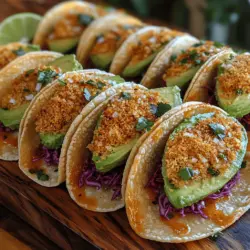 Willkommen zu einem aufregenden kulinarischen Abenteuer! Heute präsentieren wir Ihnen ein Rezept, das sowohl Ihre Geschmacksknospen verwöhnt als auch Ihre Gäste beeindruckt: Krosse Panko-Avocado-Tacos. Diese köstlichen Tacos kombinieren das cremige, buttrige Aroma von reifen Avocados mit einer knusprigen Panko-Panade, die ihnen die perfekte Textur verleiht. Sie sind nicht nur ein Genuss, sondern auch eine hervorragende Option für alle, die sich vegetarisch oder vegan ernähren möchten.